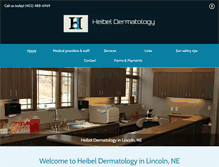 Tablet Screenshot of heibelderm.com